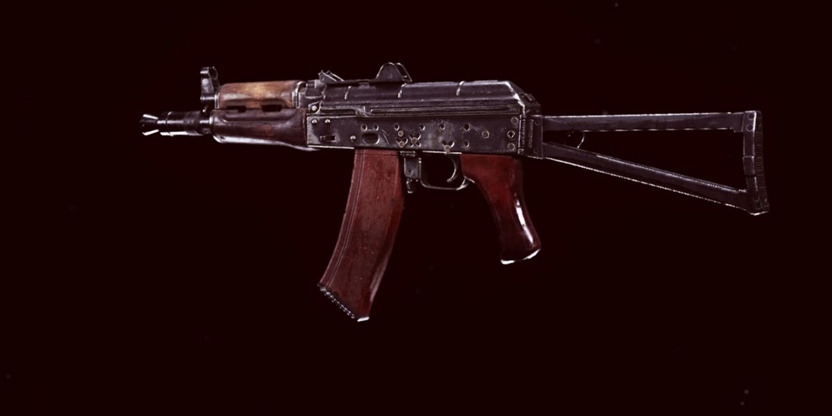 Image showing AK-74u SMG on black background