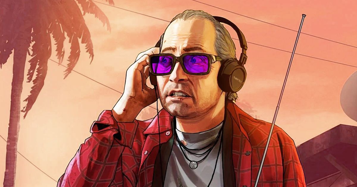 An image of someone listening to the radio in GTA Online. 