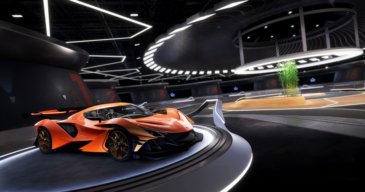 one of the hyper car showrooms in Test Drive Unlimited Solar Crown