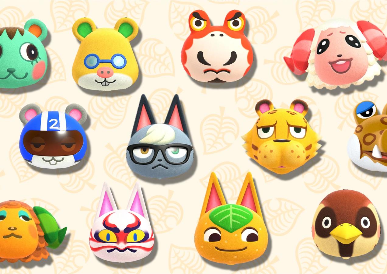 A collage of Animal Crossing villagers