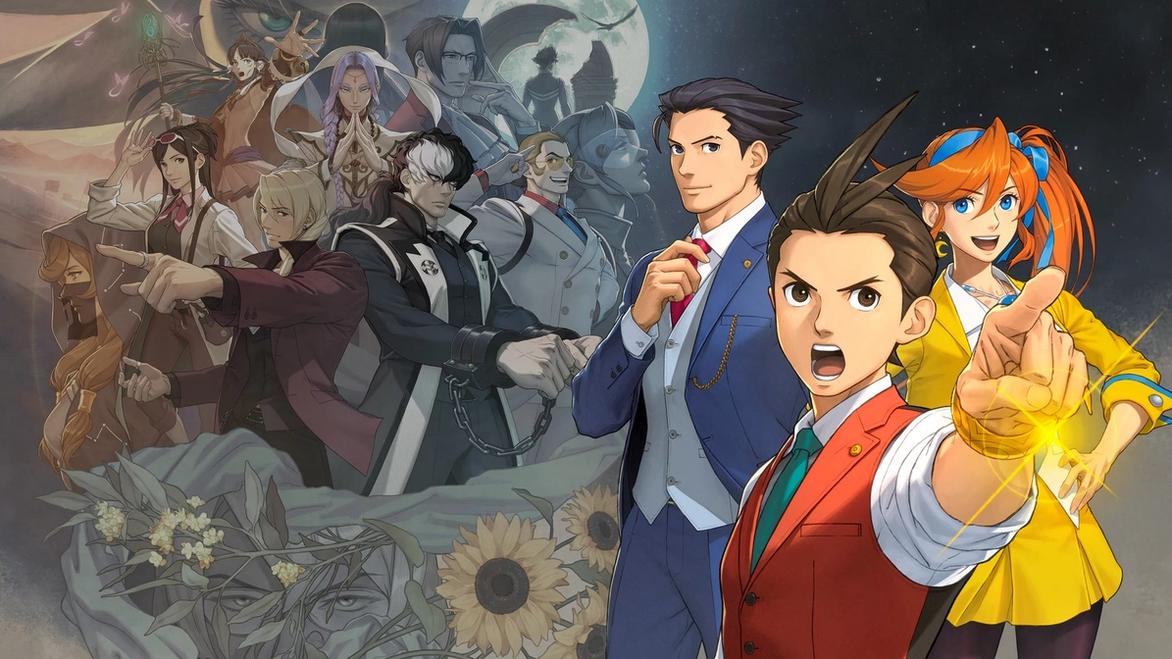 Apollo Justice: Ace Attorney Trilogy - characters from the trilogy stand together