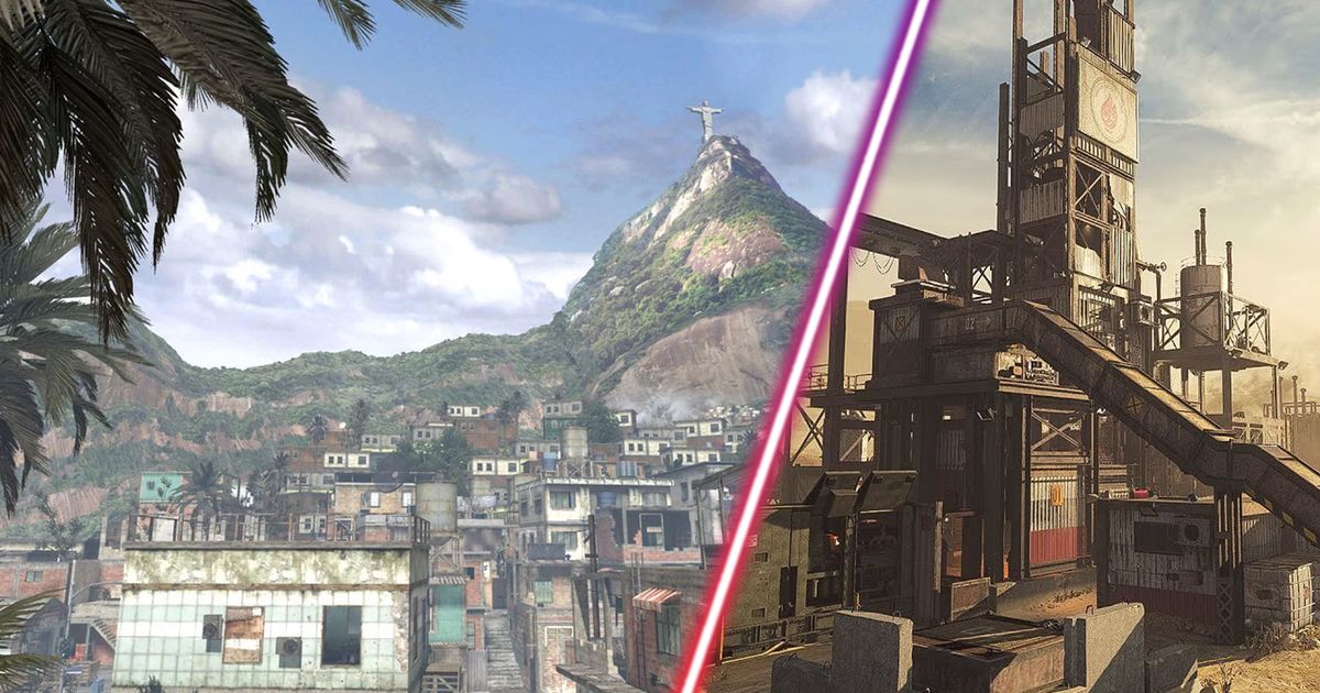 Call of Duty Modern Warfare 3 Favela map and Rust map
