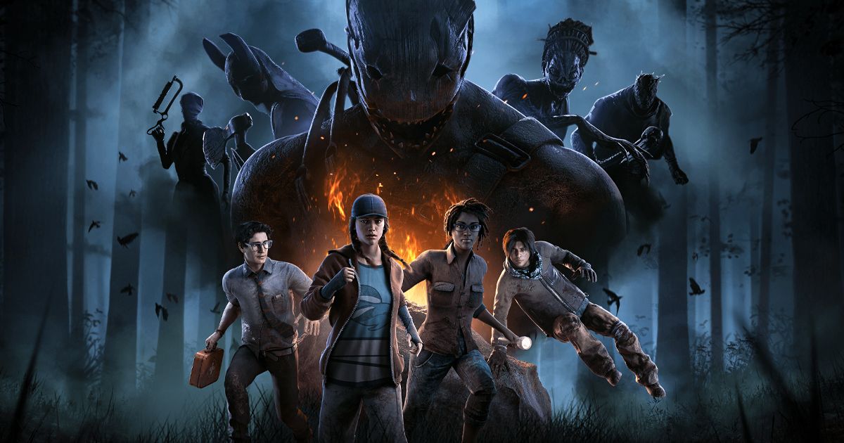 Dead by Daylight cover art featuring the Survivors and Killers.