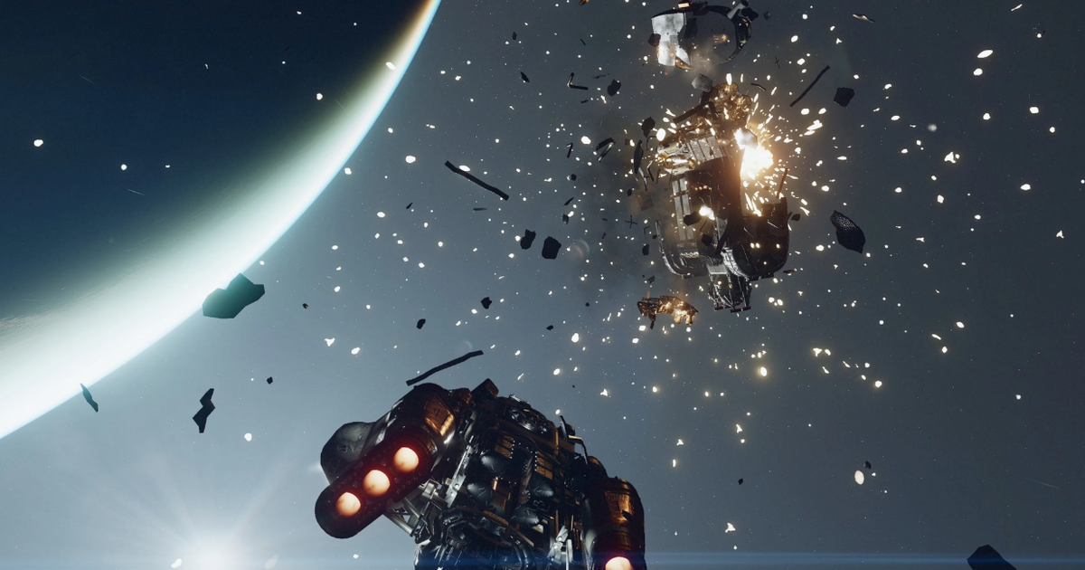 Starfield space combat dogfight