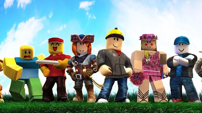 A group of Roblox characters stood together.
