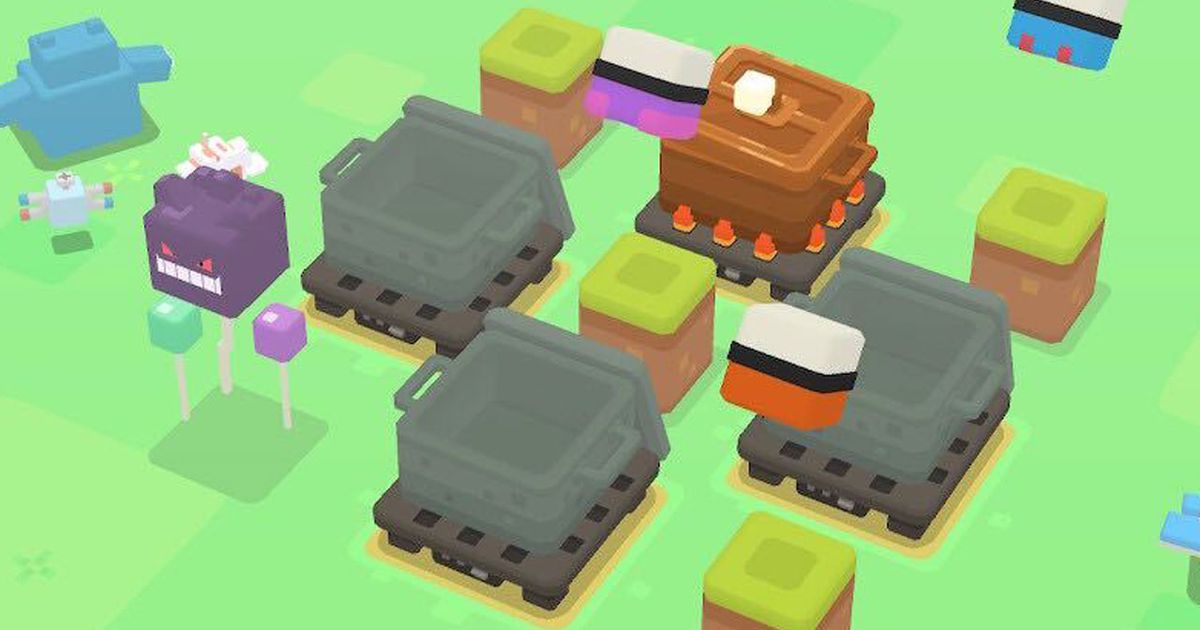 The four pots used in Pokémon Quest recipes.