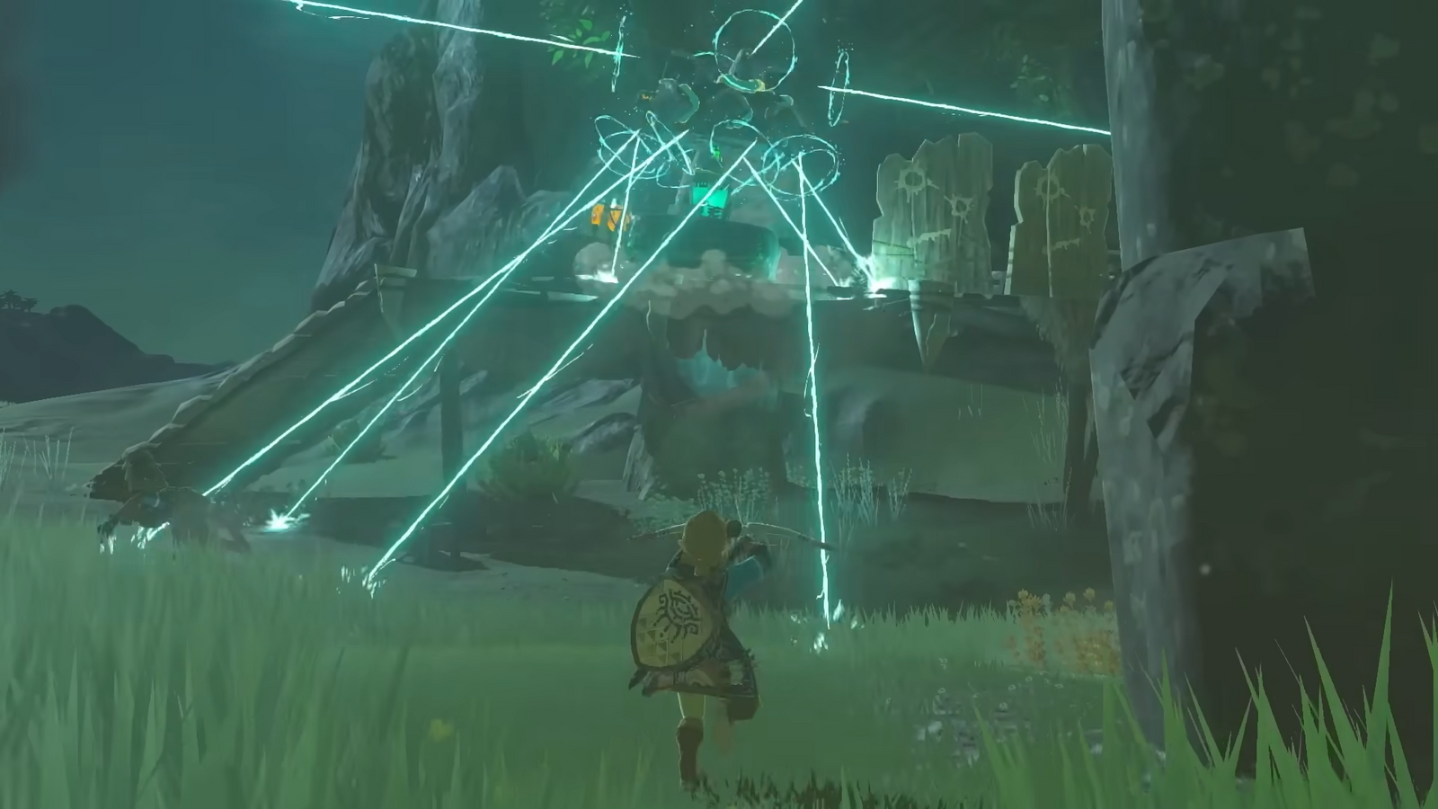 Link fighting in Zelda Tears of the Kingdom