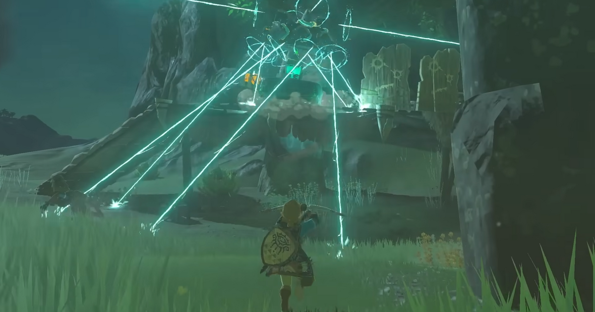 Link fighting in Zelda Tears of the Kingdom
