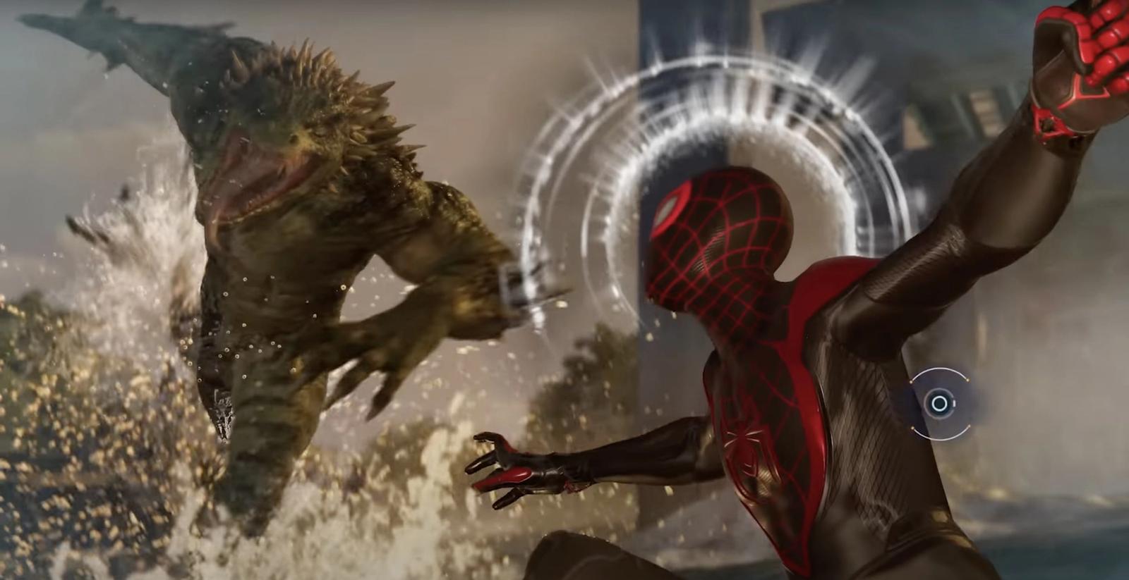 Lizard during Spider-man 2 trailer.