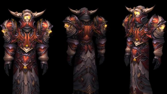 Death Knights in recent PVP gear.