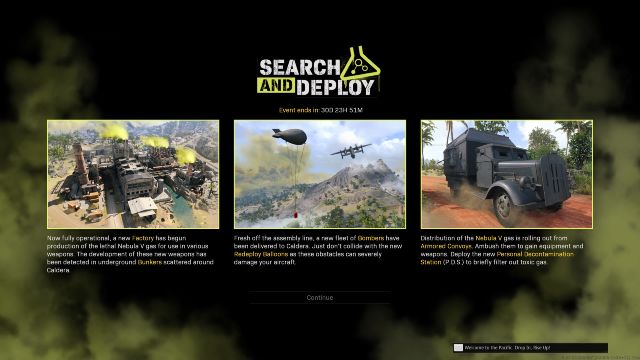 Warzone Search and Deploy Event