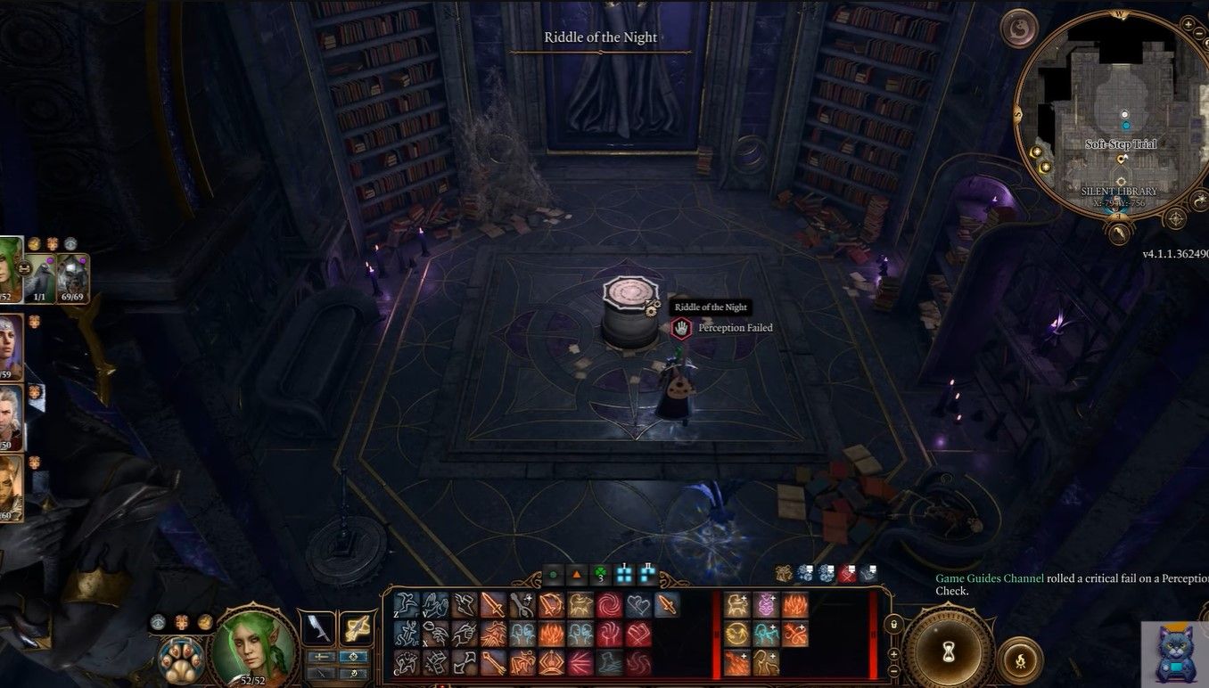 What can silence the Nightsong puzzle in Silent library