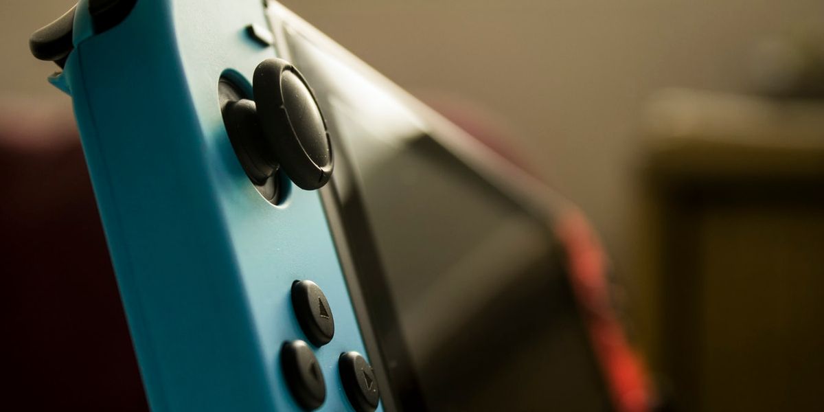 Nintendo Switch angled shot