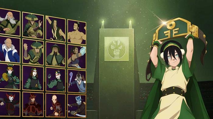 The Avatar Generations character list and Toph.