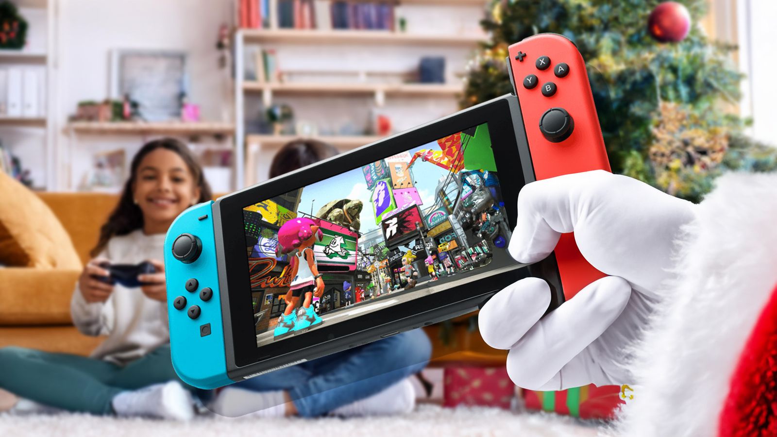 image of the red nintendo switch