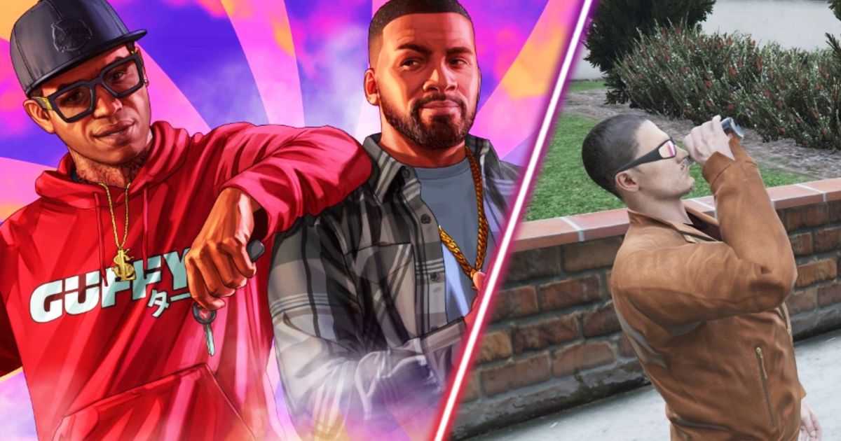 Franklin and Lamar from GTA 5.