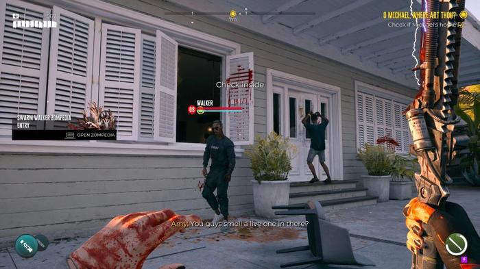 A crowd of zombies near the house in Dead Island 2