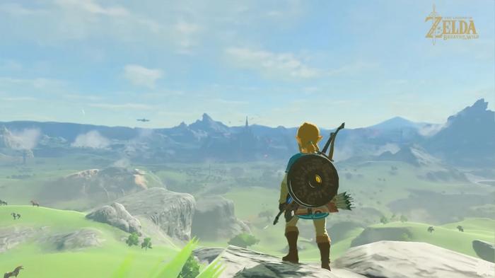The character with a shield and a bow in Zelda: Tears of the Kingdom