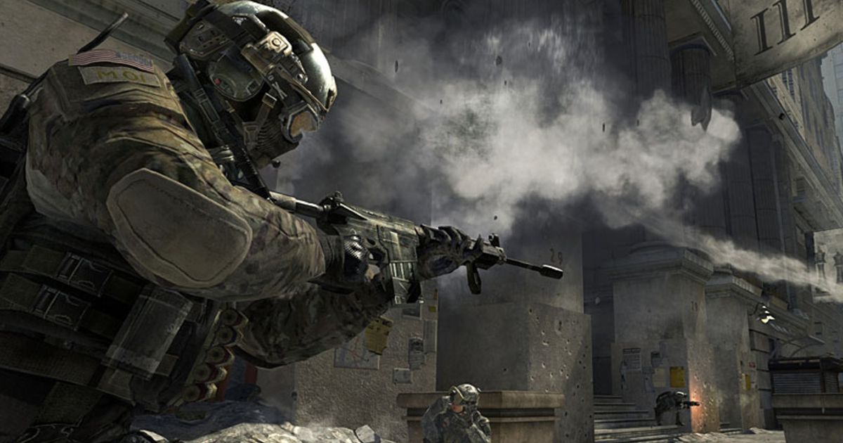 Image showing Modern Warfare 3 player holding assault rifle