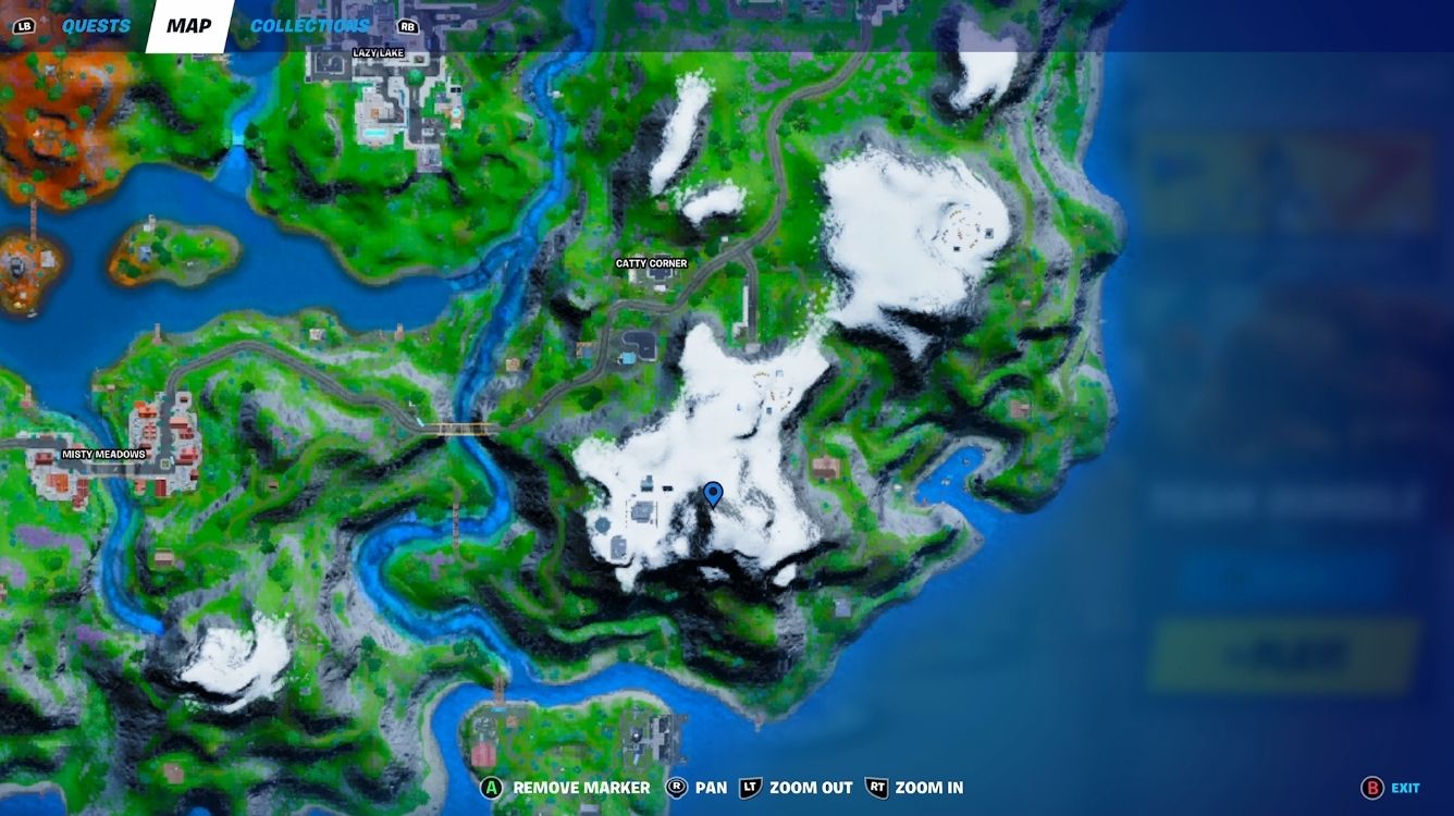 Where To Place A Spirit Crystal At The Tallest Mountain In Fortnite