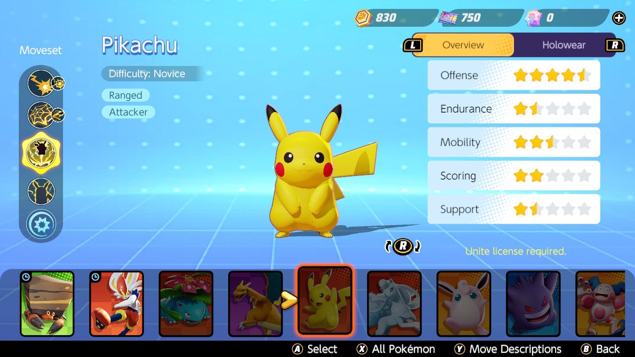 Pikachu ranks high on the Pokémon Unite tier list.