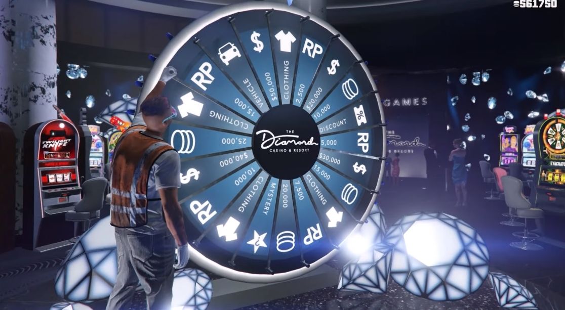 A wheel spin in GTA Online.