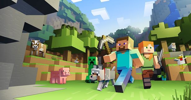 A promotional image from Minecraft