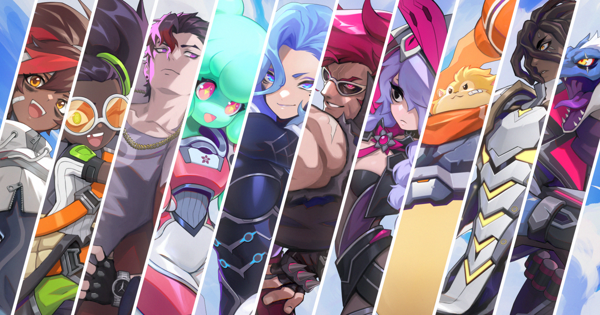 Banner of characters in Omega Strikers