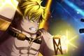 Roblox Nightmare Elemental - shirtless blonde man with a yellow spark on his fist