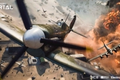 A plane flies towards the camera in Battlefield Portal.