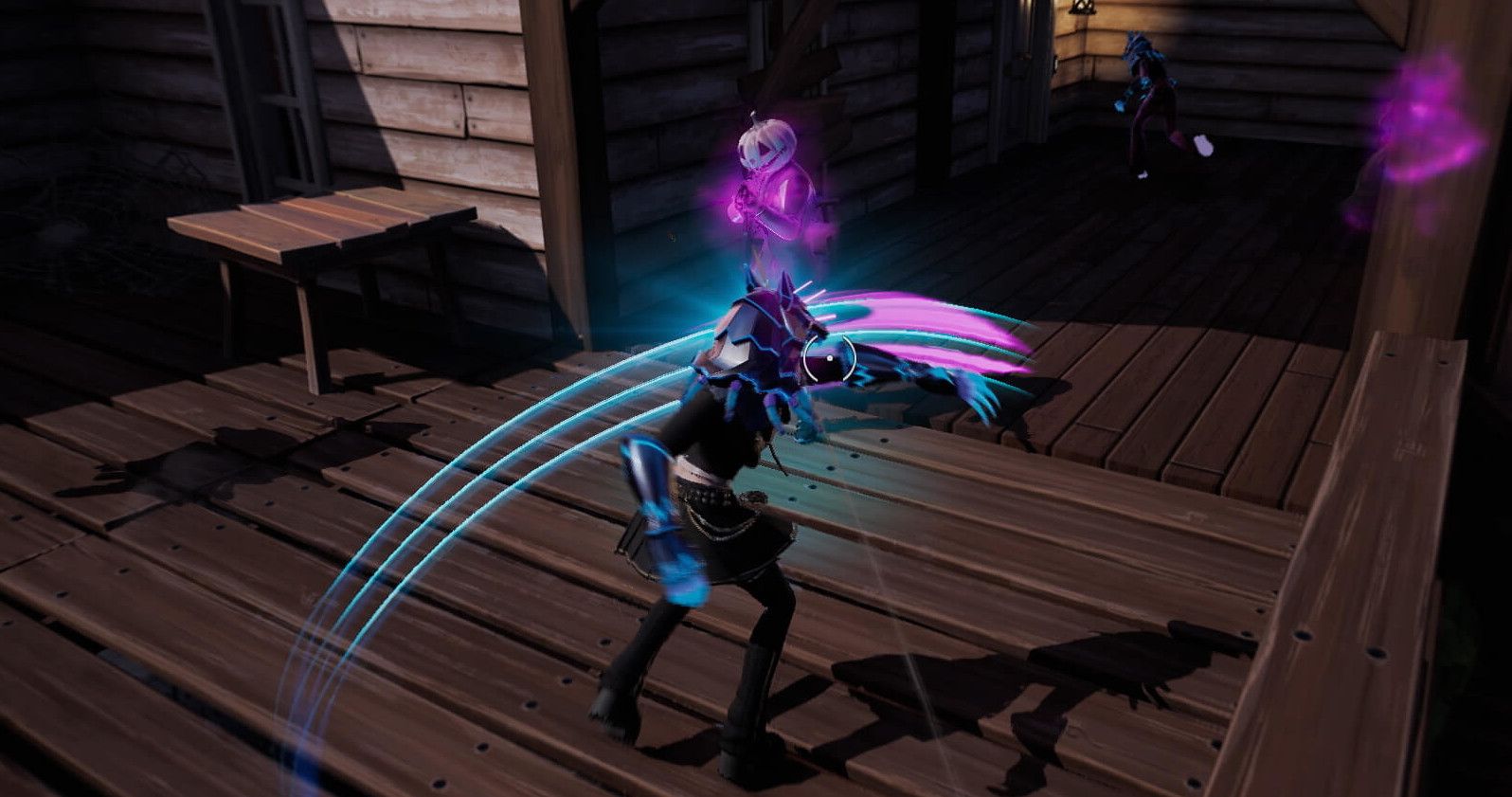 Image of a Fortnite character slashing with the Howler Claws.