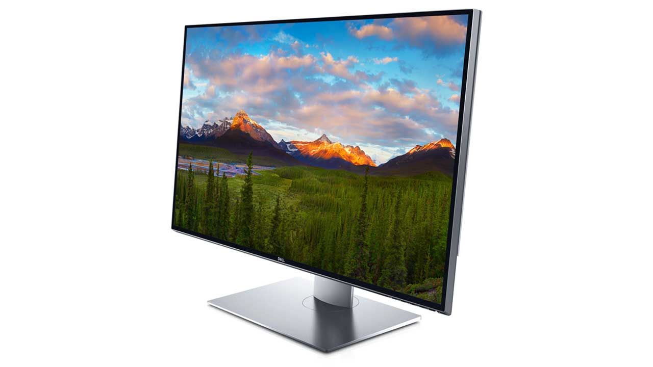 best monitor for video editing 8k, product image of a silver PC monitor 
