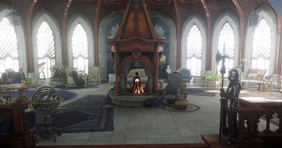The Ravenclaw Common Room in Hogwarts Legacy