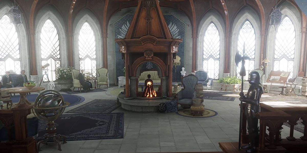 The Ravenclaw Common Room in Hogwarts Legacy