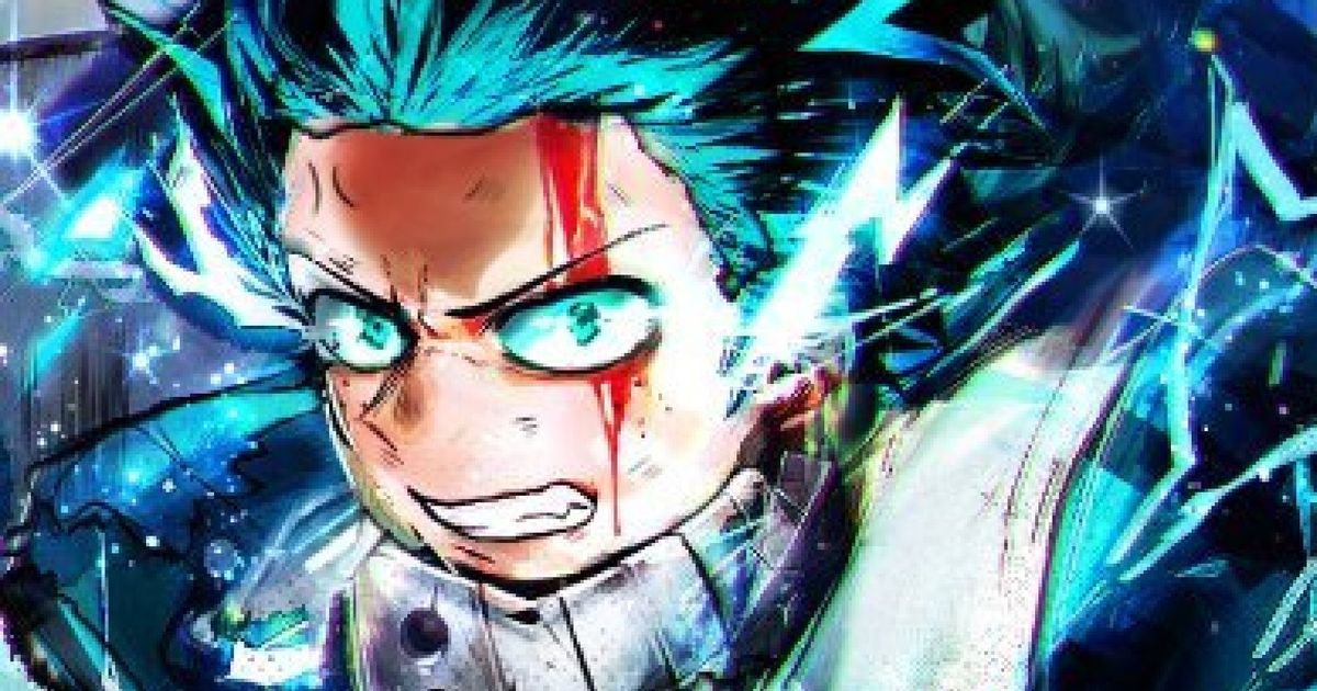 Character from Anime Quest artwork with blue lightning around his eyes.