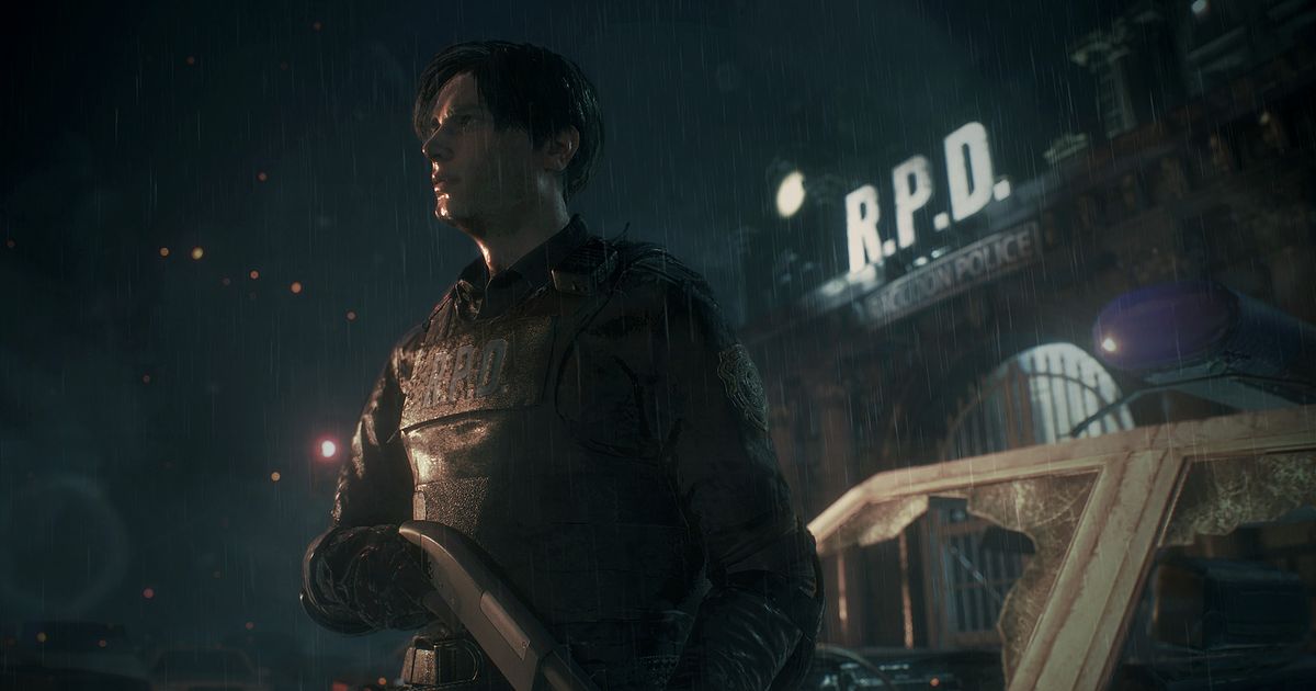 A promo screenshot for Resident Evil 2 (2019).