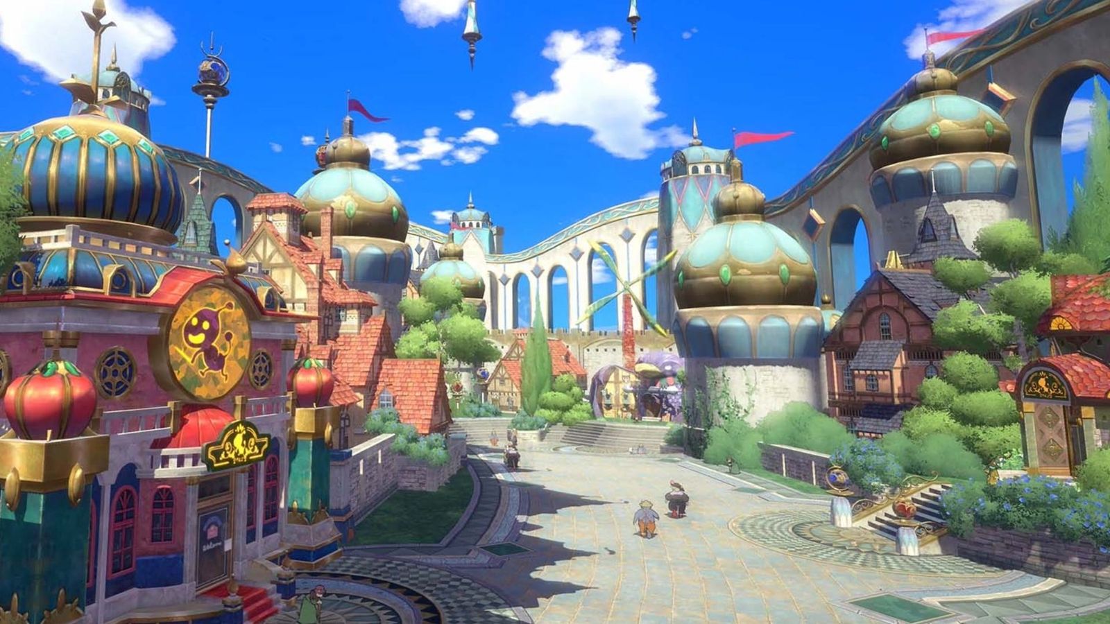 A view of the Kingdom in Ni No Kuni Cross Worlds