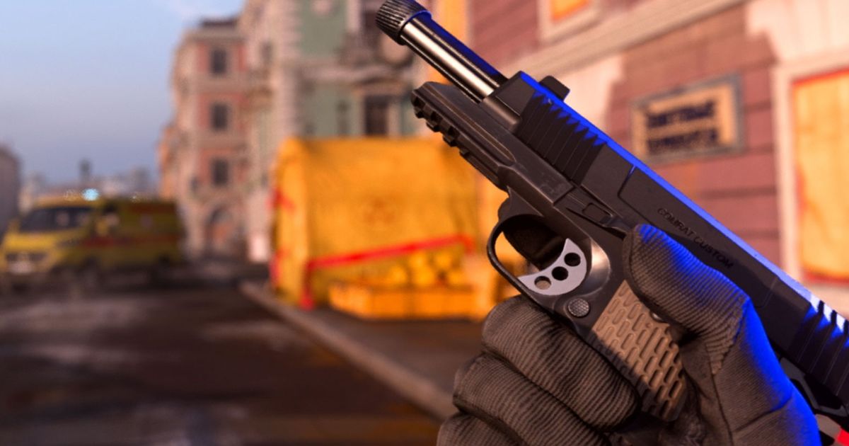 Image showing Modern Warfare player holding pistol