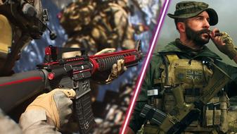 Screenshot of Modern Warfare 2 player holding M16 assault rifle and Captain Price smoking a cigar