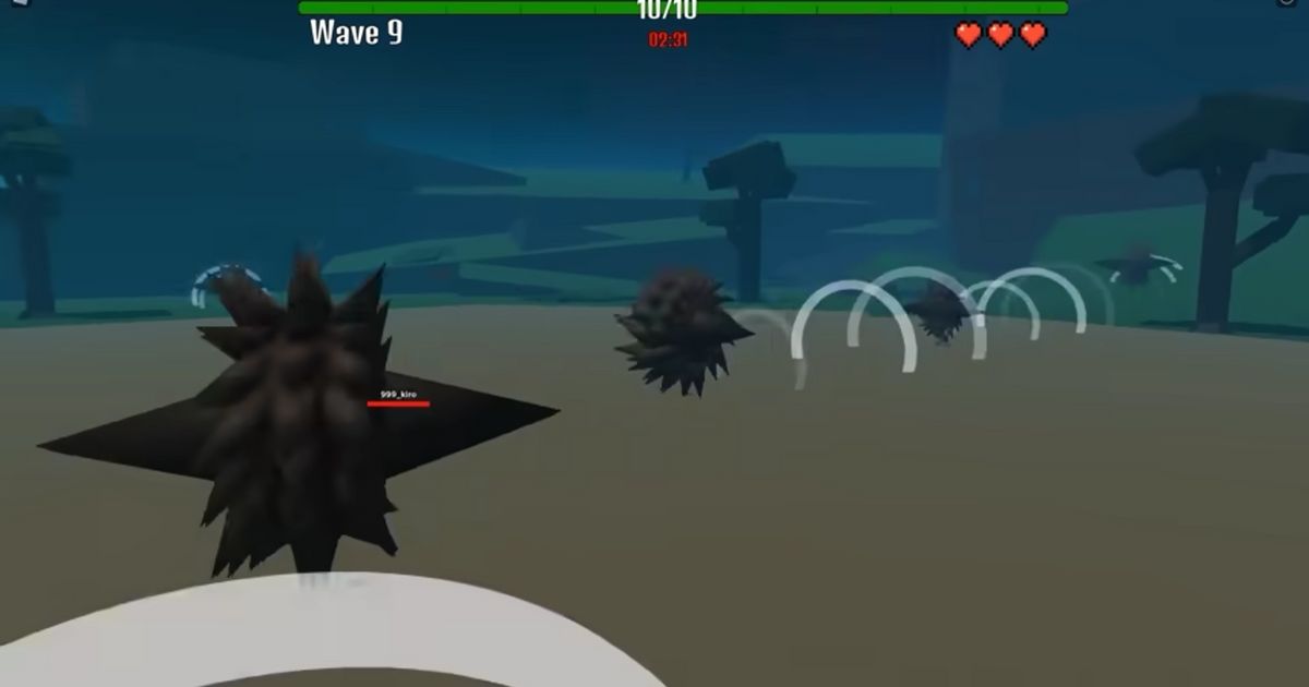 Gameplay snippet from Elemental Warfare on Roblox