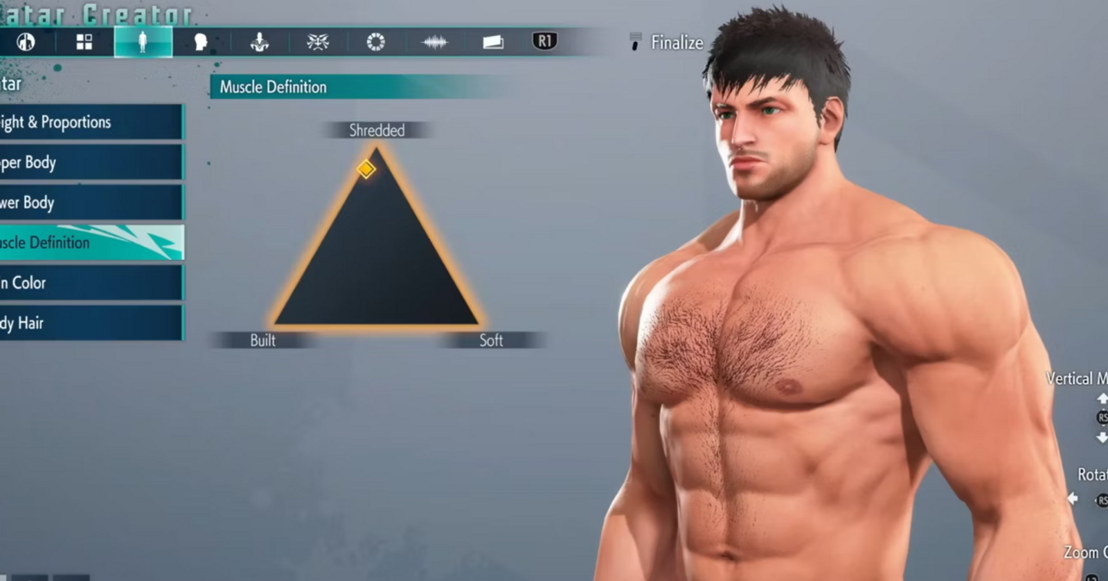 Street Fighter 6 has a character creator, and of course it has muscle  sliders