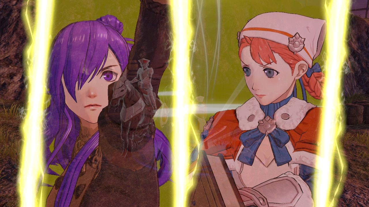 The protagonist and their adjutant in Fire Emblem Warriors: Three Hopes.