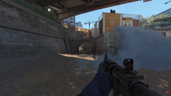 a player on one of the maps in counter strike