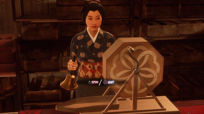 The Prize Lottery Ticket woman in Like a Dragon: Ishin