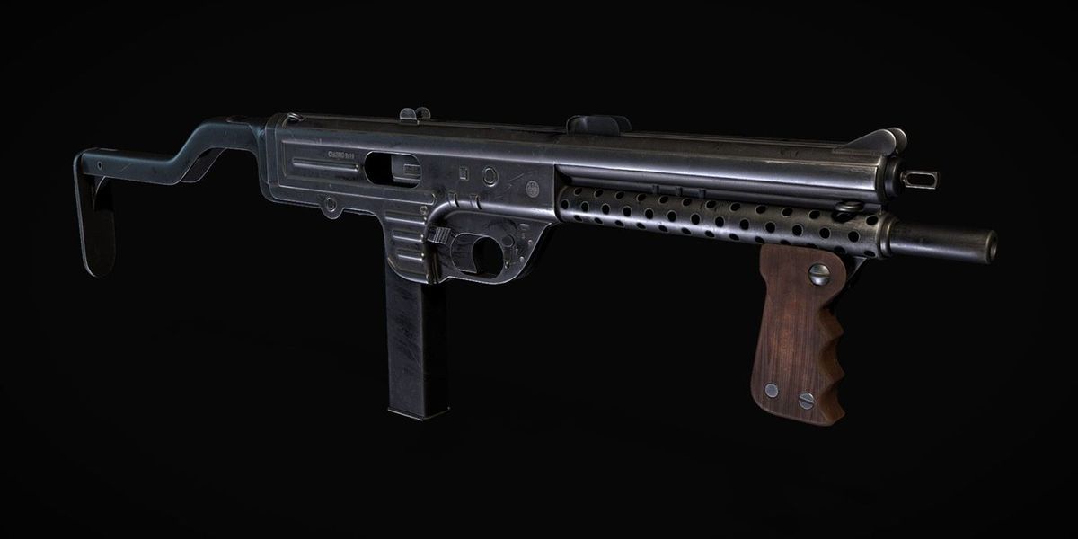 Image showing Armaguerra 43 SMG on black background
