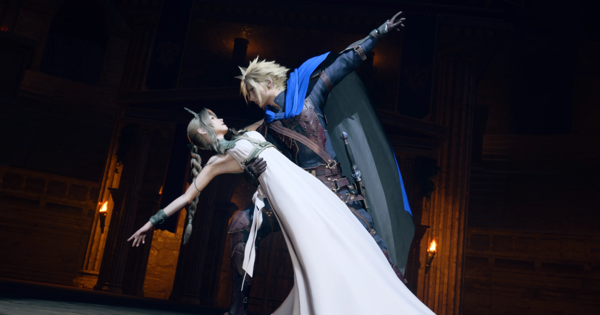 Final Fantasy VII characters dancing