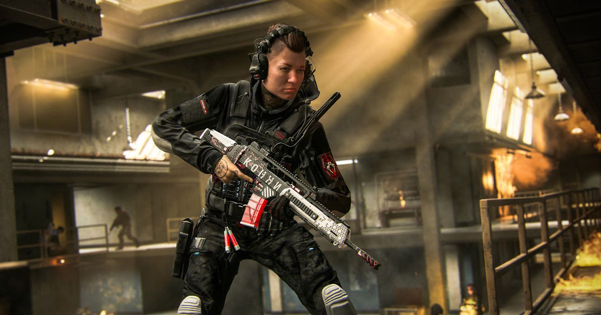 Modern Warfare 3 Banshee Operator holding gun