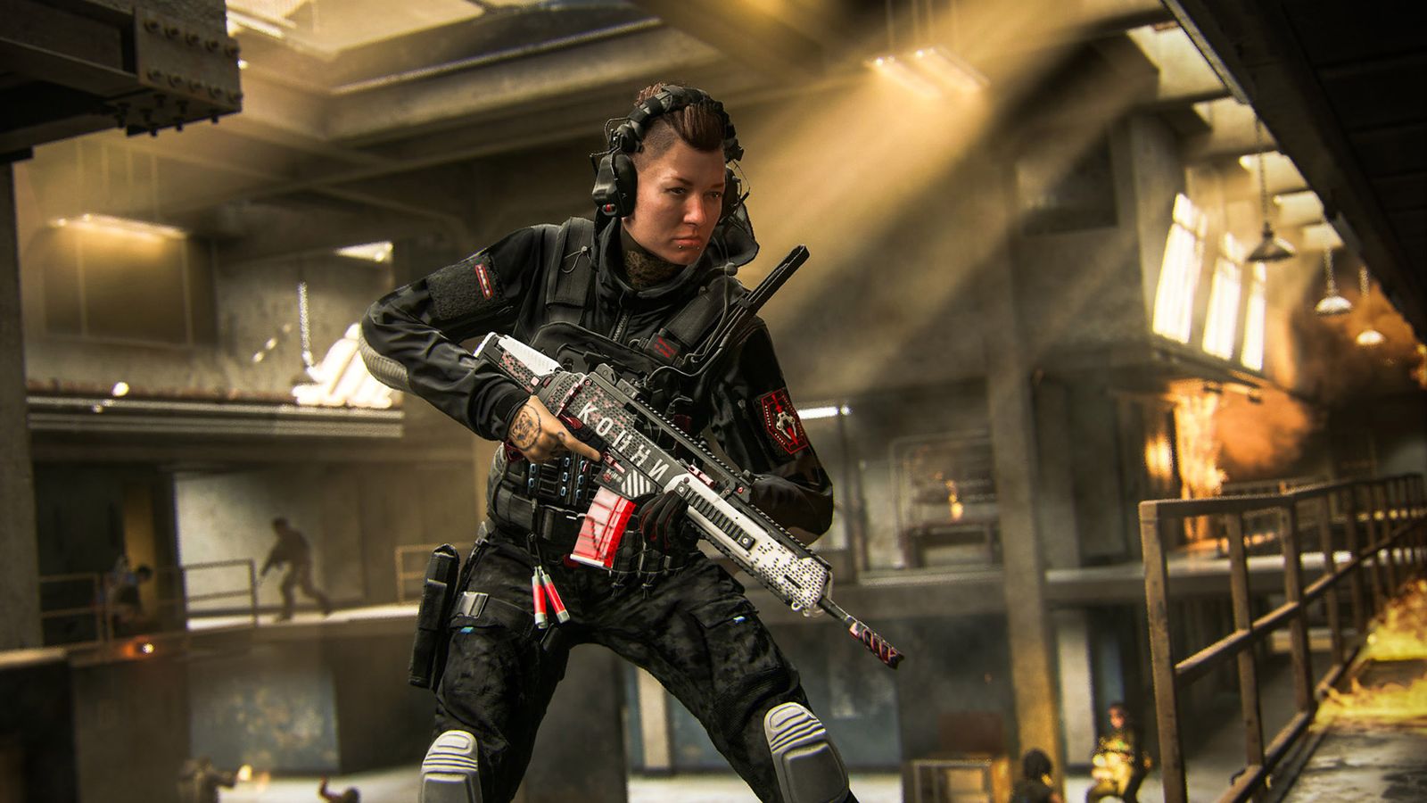Modern Warfare 3 Banshee Operator holding gun