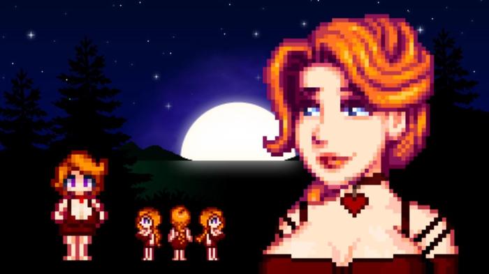 Red Dress Leah in Stardew Valley.