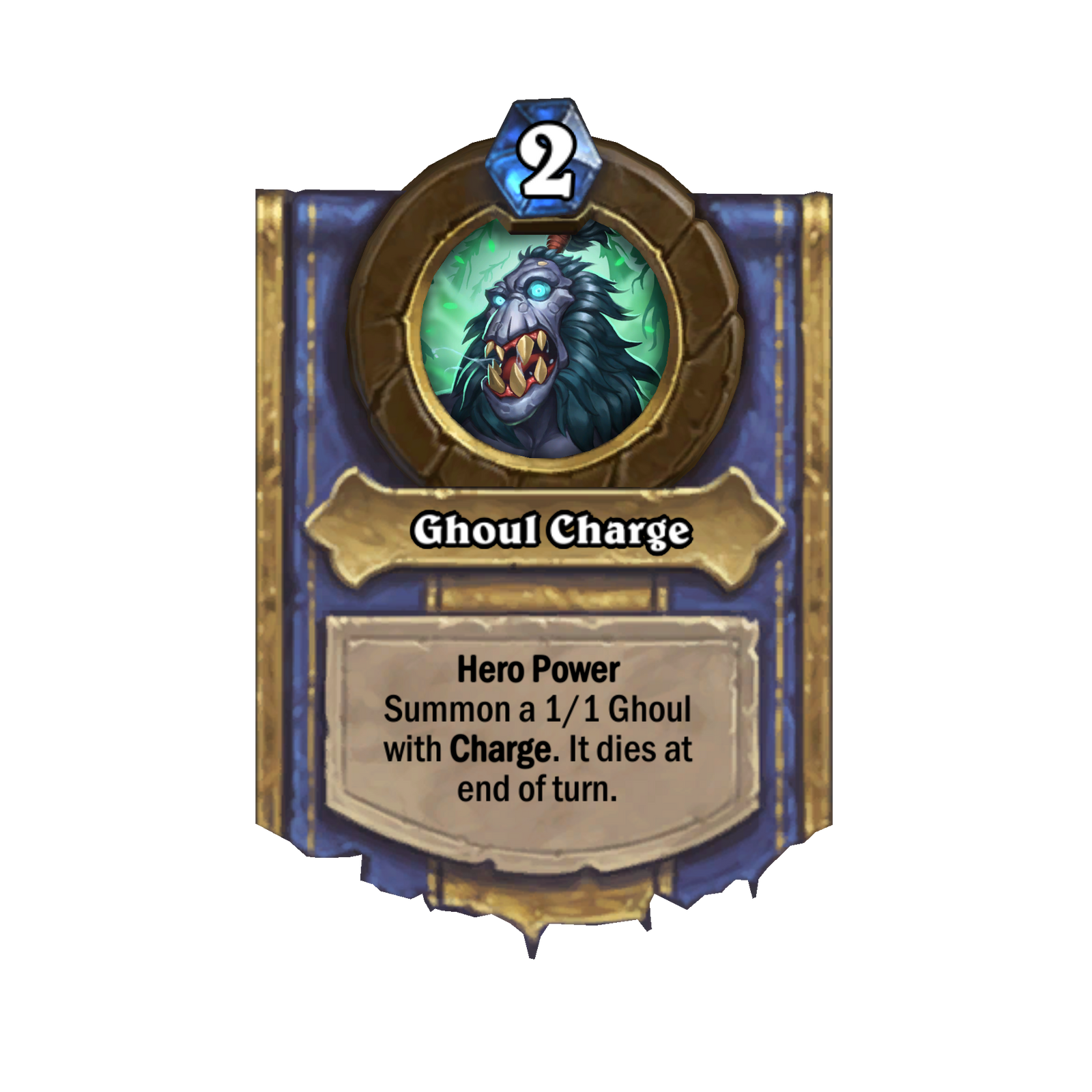 Death Knight's Ghoul Charge ability in Hearthstone